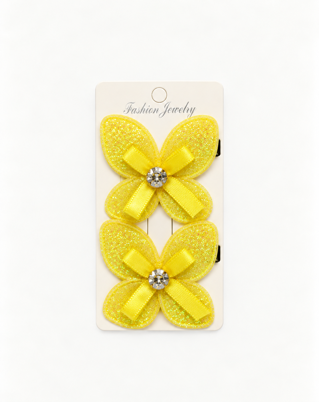 Yellow ButterFly Hair Pin 2Pcs