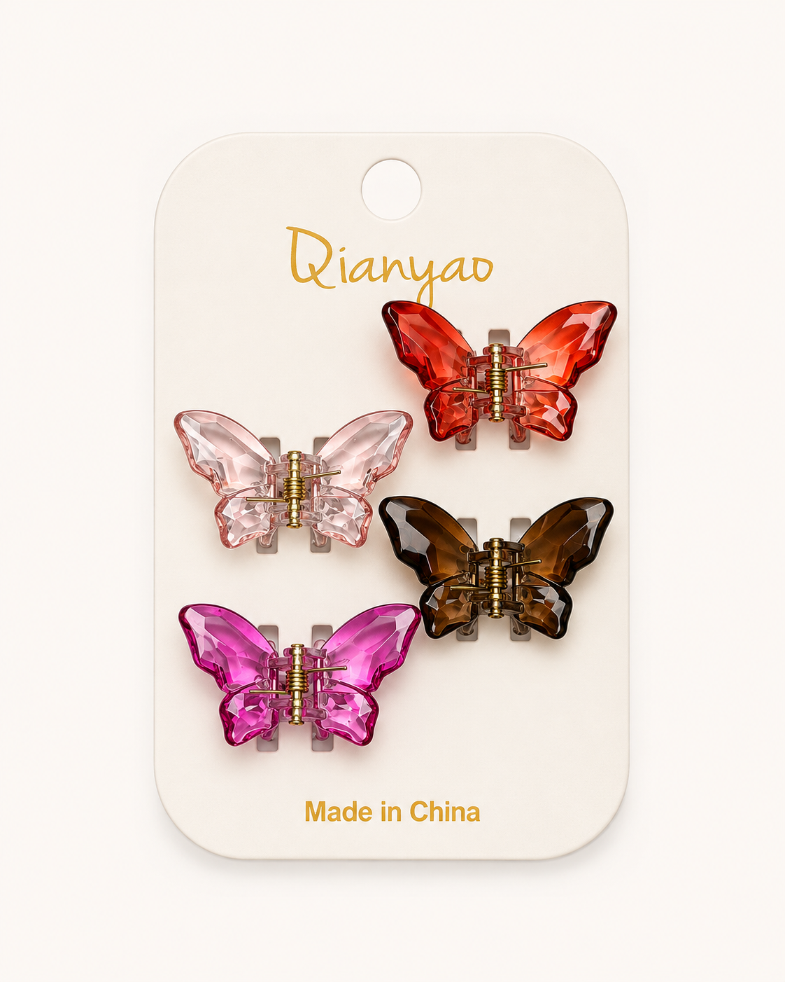 Butterfly Hair Clip 4pcs (Small)