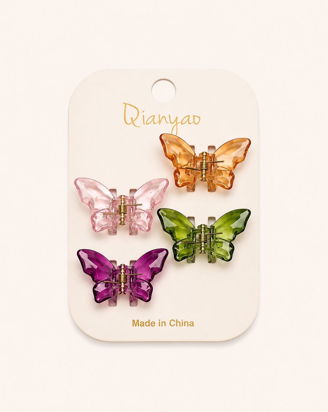 Butterfly Hair Clip 4pcs (Small)