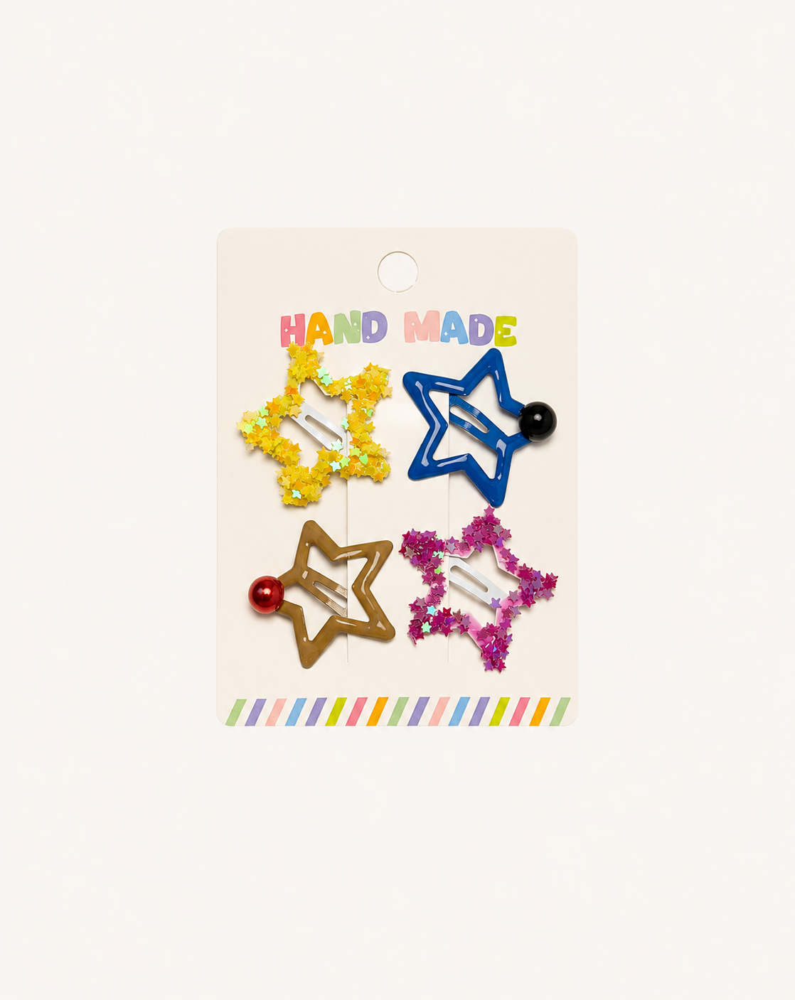 Star hair pins 4 pieces
