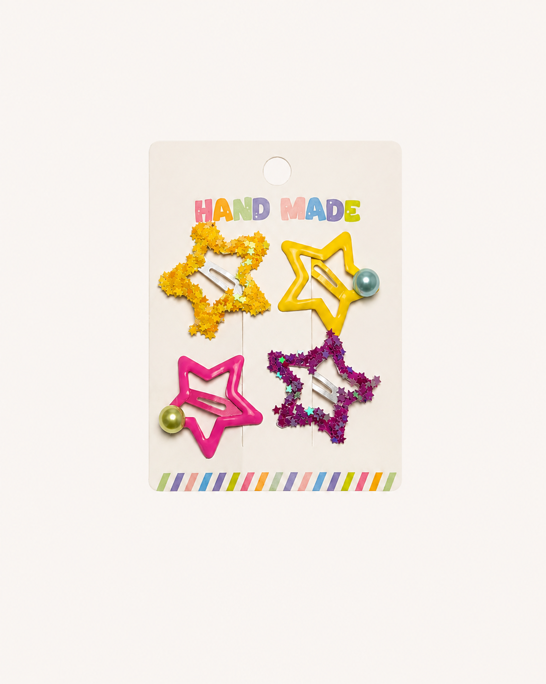 Star hair pins 4 pieces