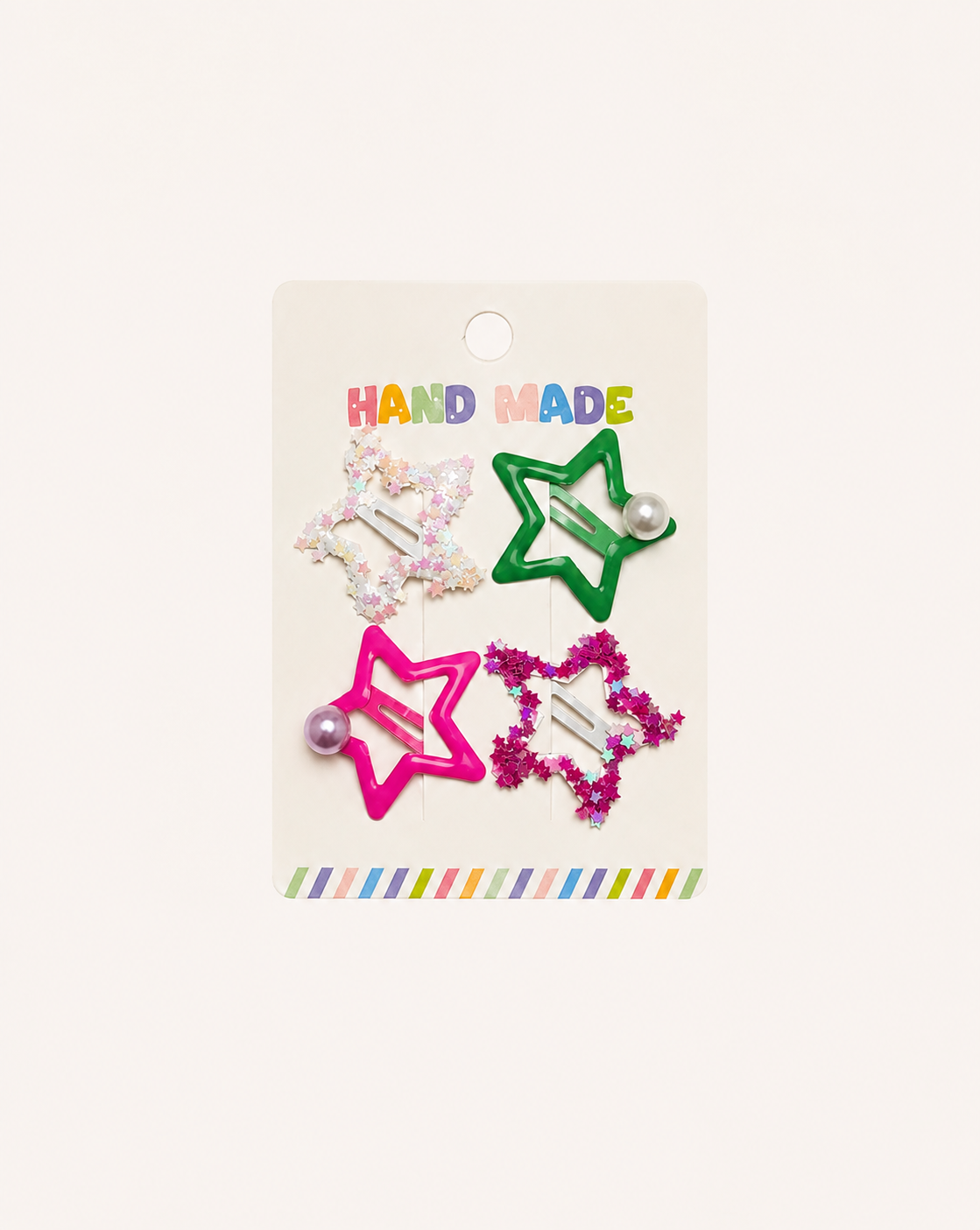 Star hair pins 4 pieces