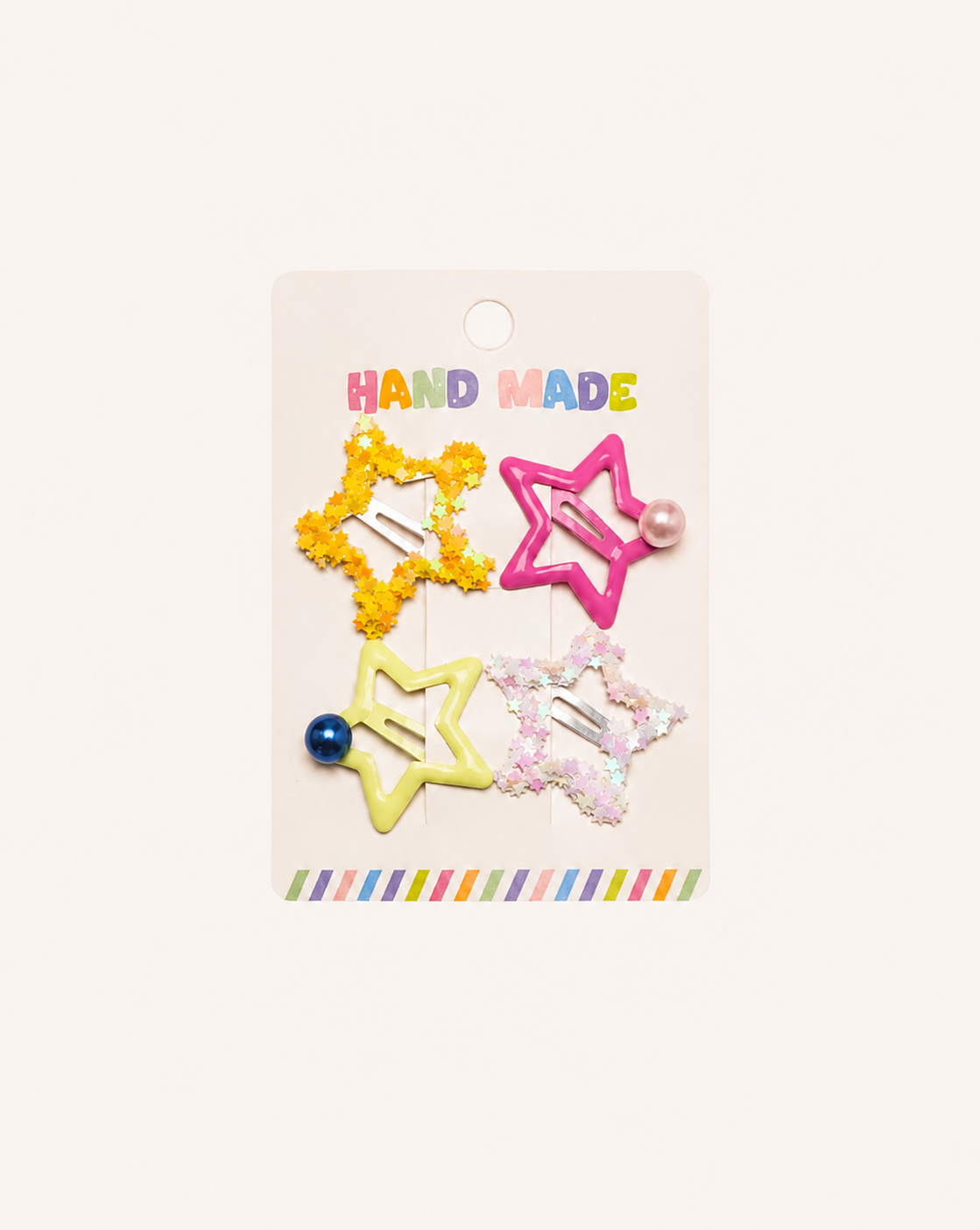 Star hair pins 4 pieces