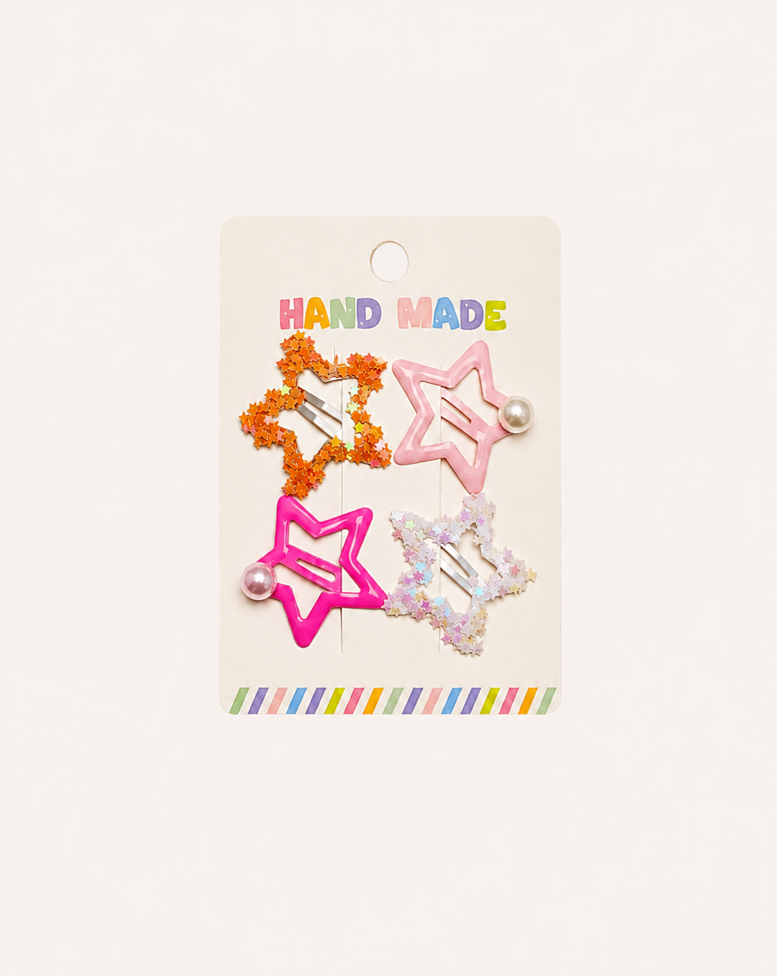 Star hair pins 4 pieces