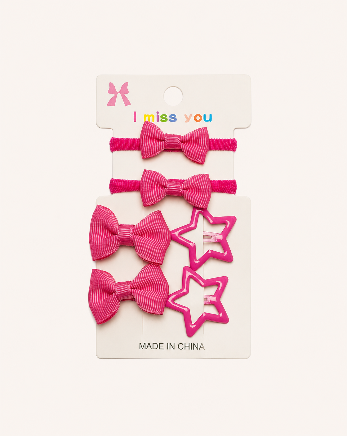 Star Hair pins & ponies 6 piece pack