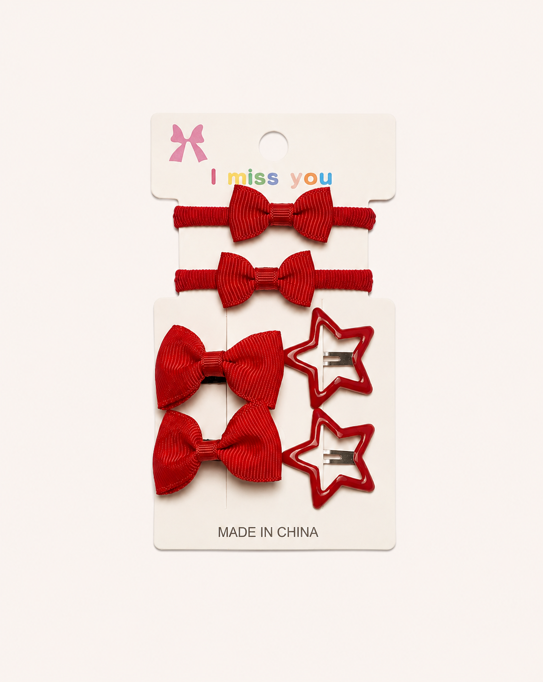 Star Hair pins & ponies 6 piece pack