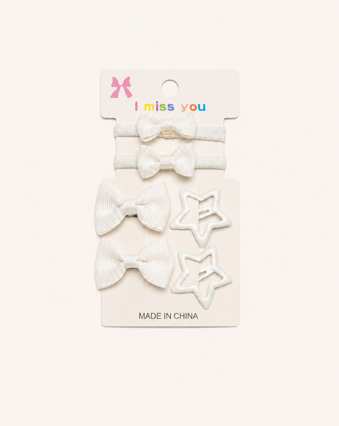 Star Hair pins & ponies 6 piece pack