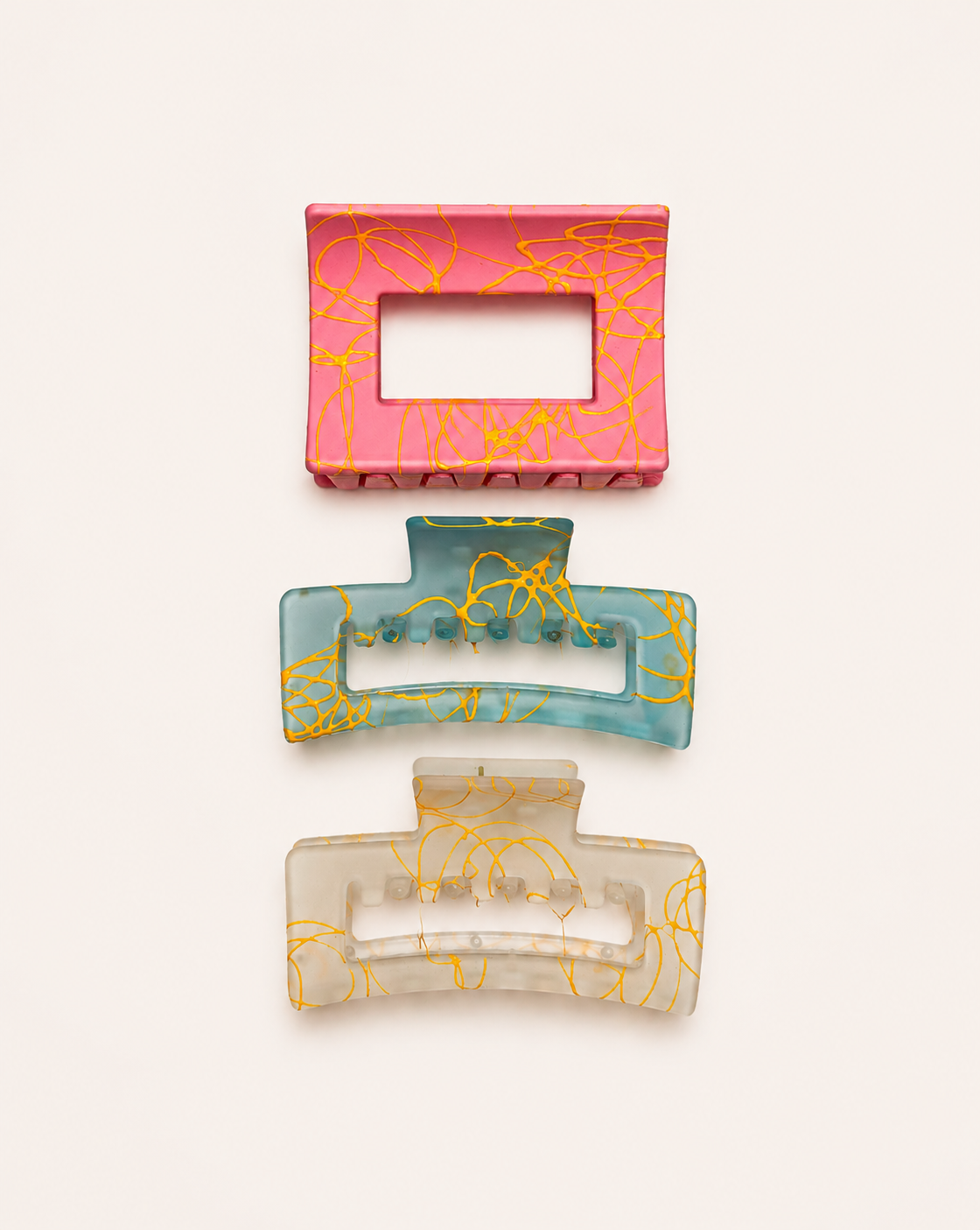 Hair Claw Clip 3pcs (Medium)