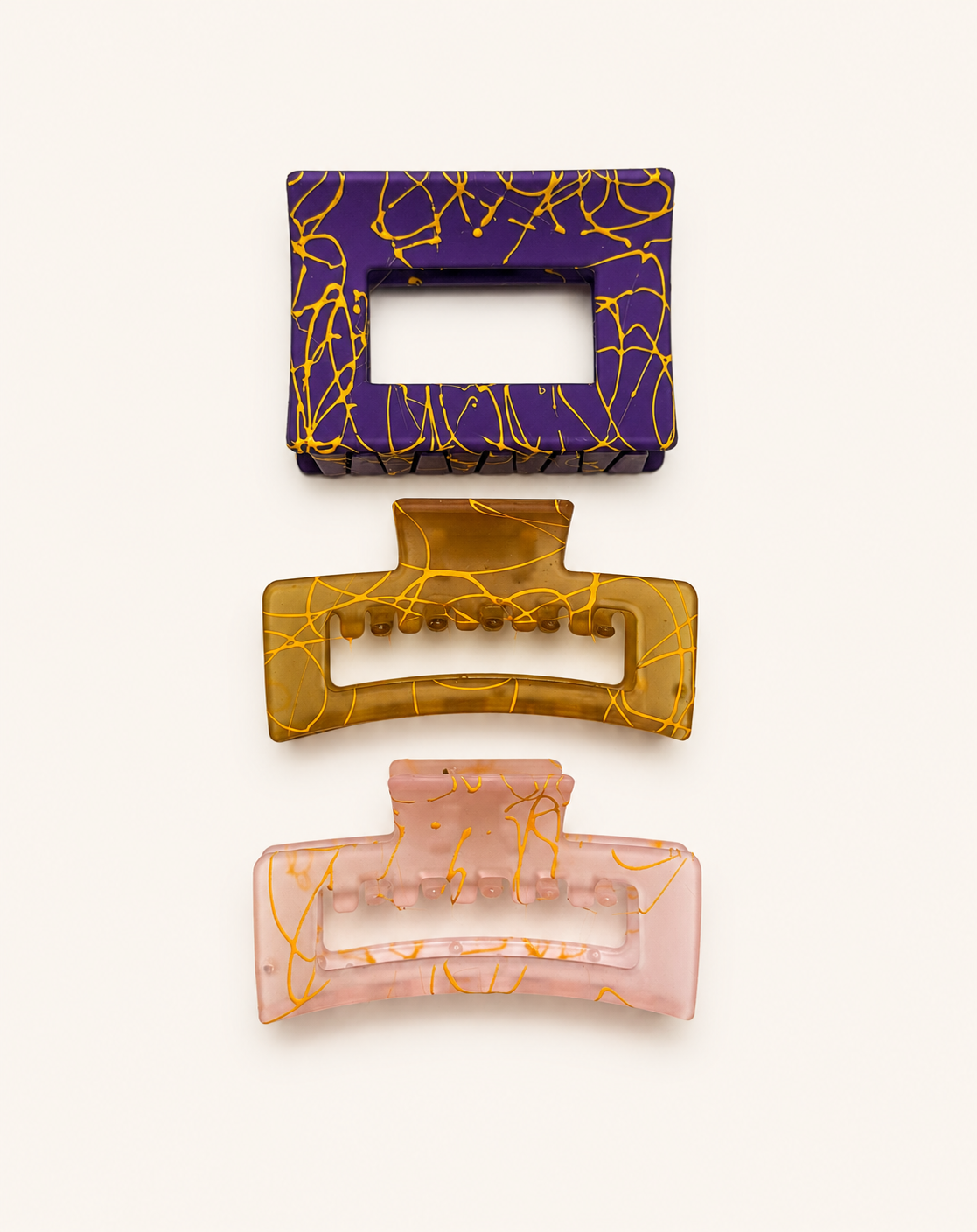 Hair Claw Clip 3pcs (Medium)