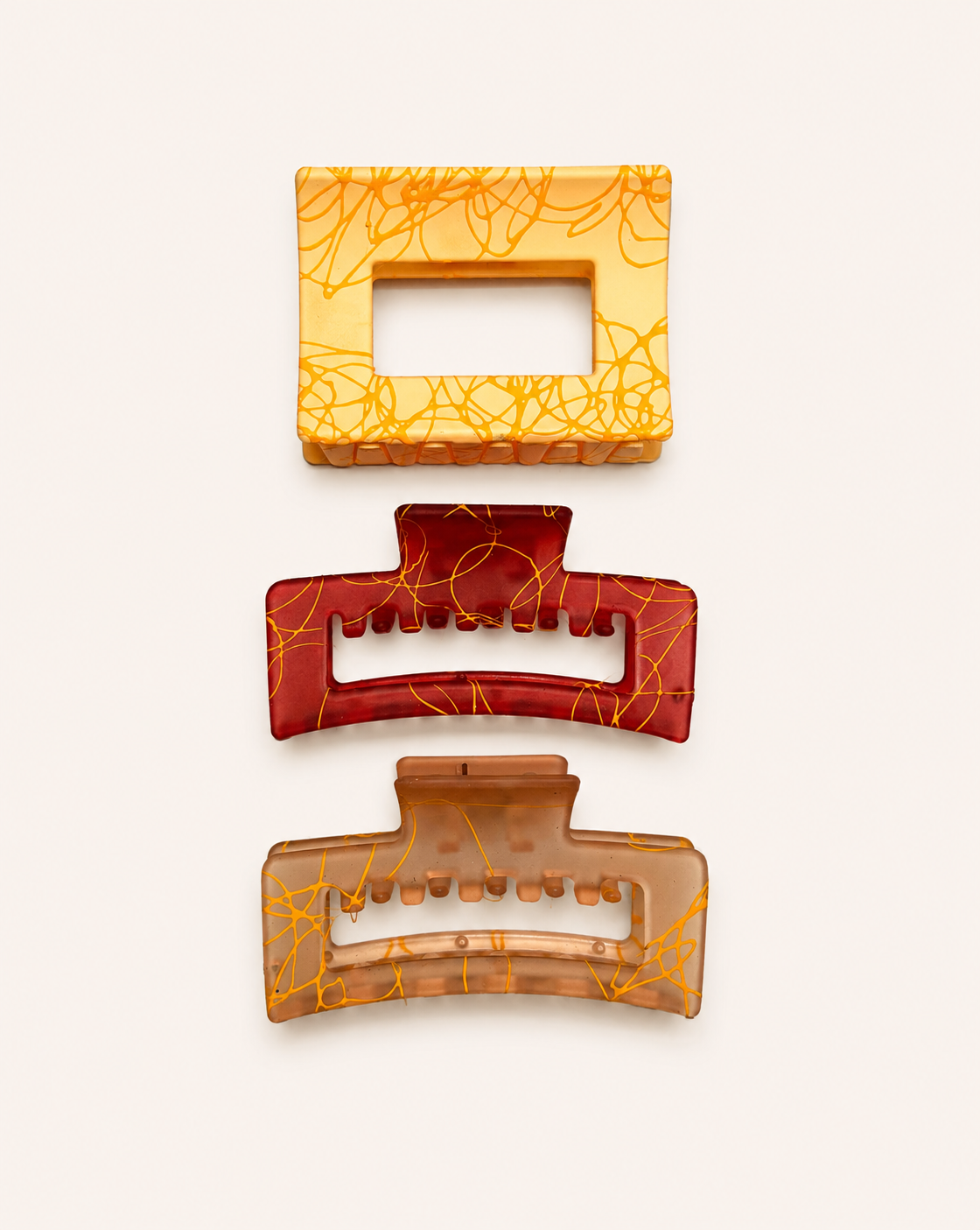 Hair Claw Clip 3pcs (Medium)