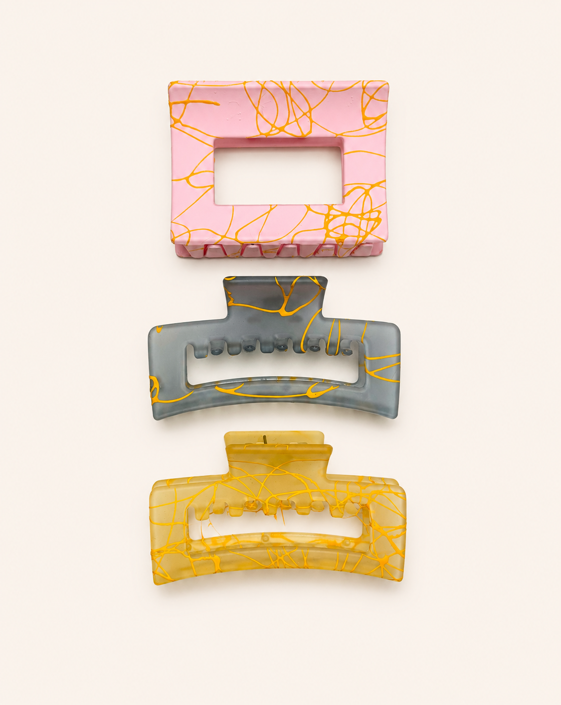 Hair Claw Clip 3pcs (Medium)