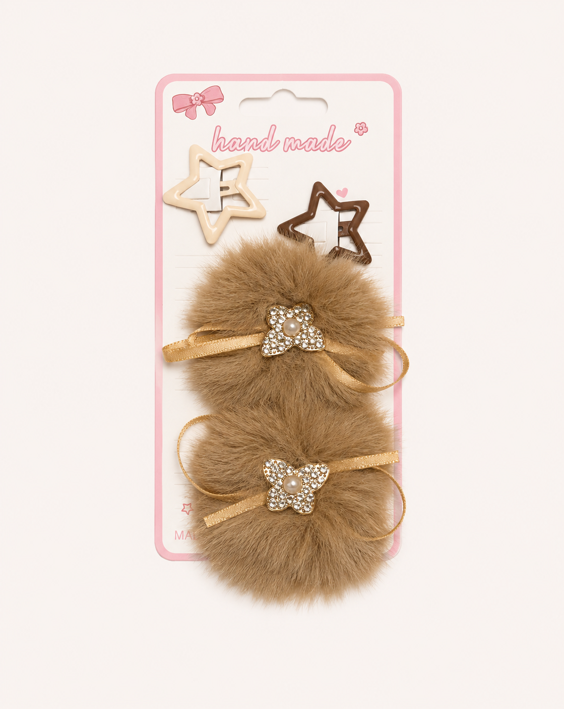 Fluffy Hair Pin 2 pcs
