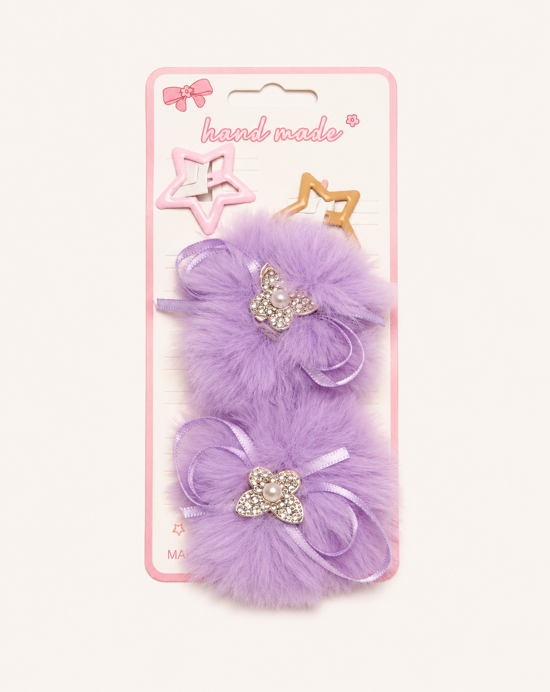 Fluffy Hair Pin 2 pcs
