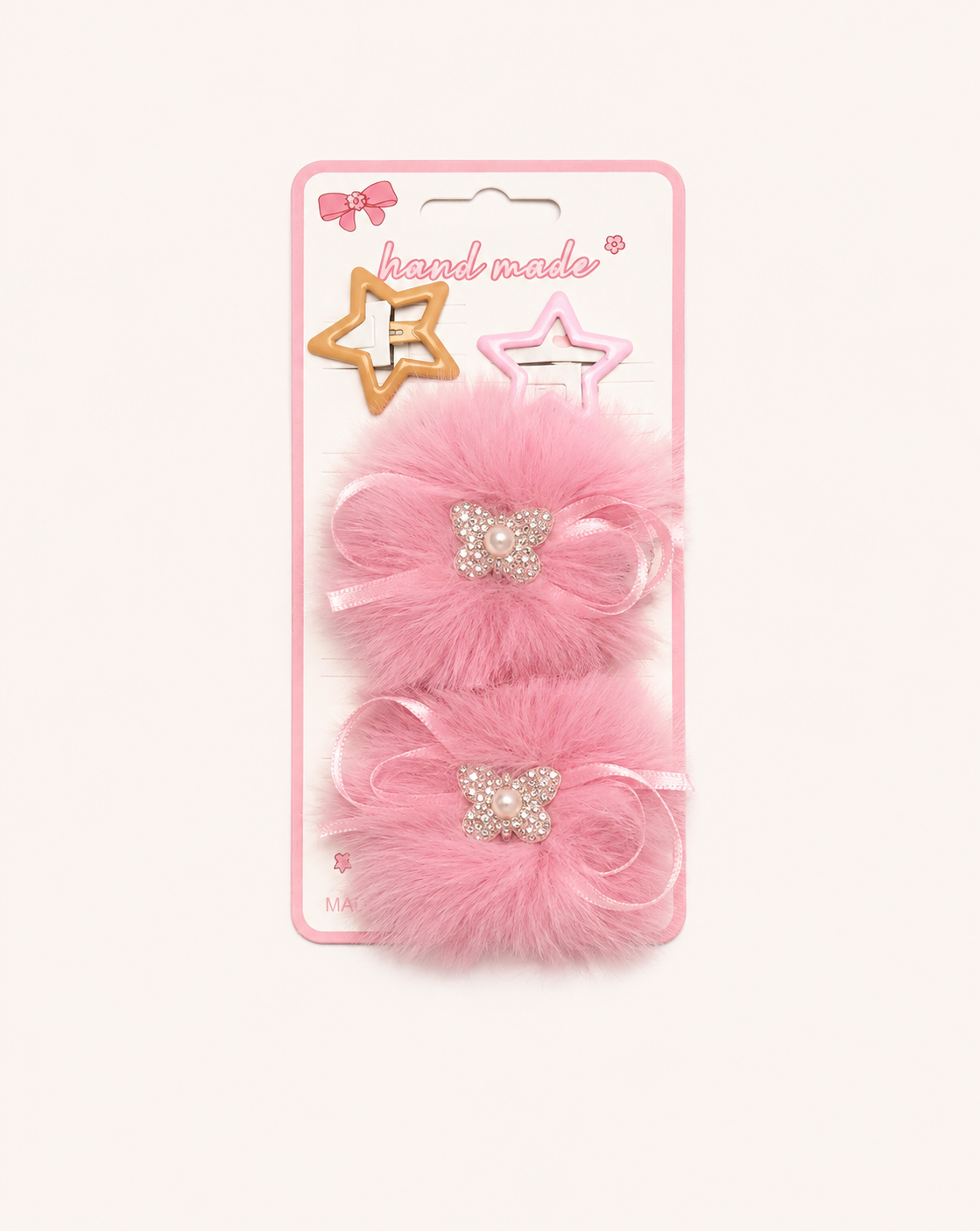 Fluffy Hair Pin 2 pcs