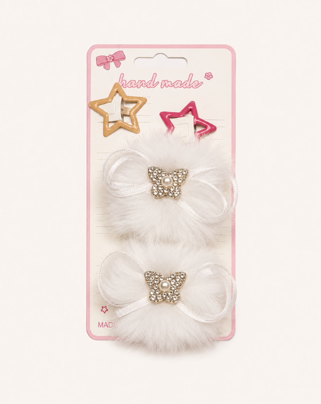 Fluffy Hair Pin 2pcs