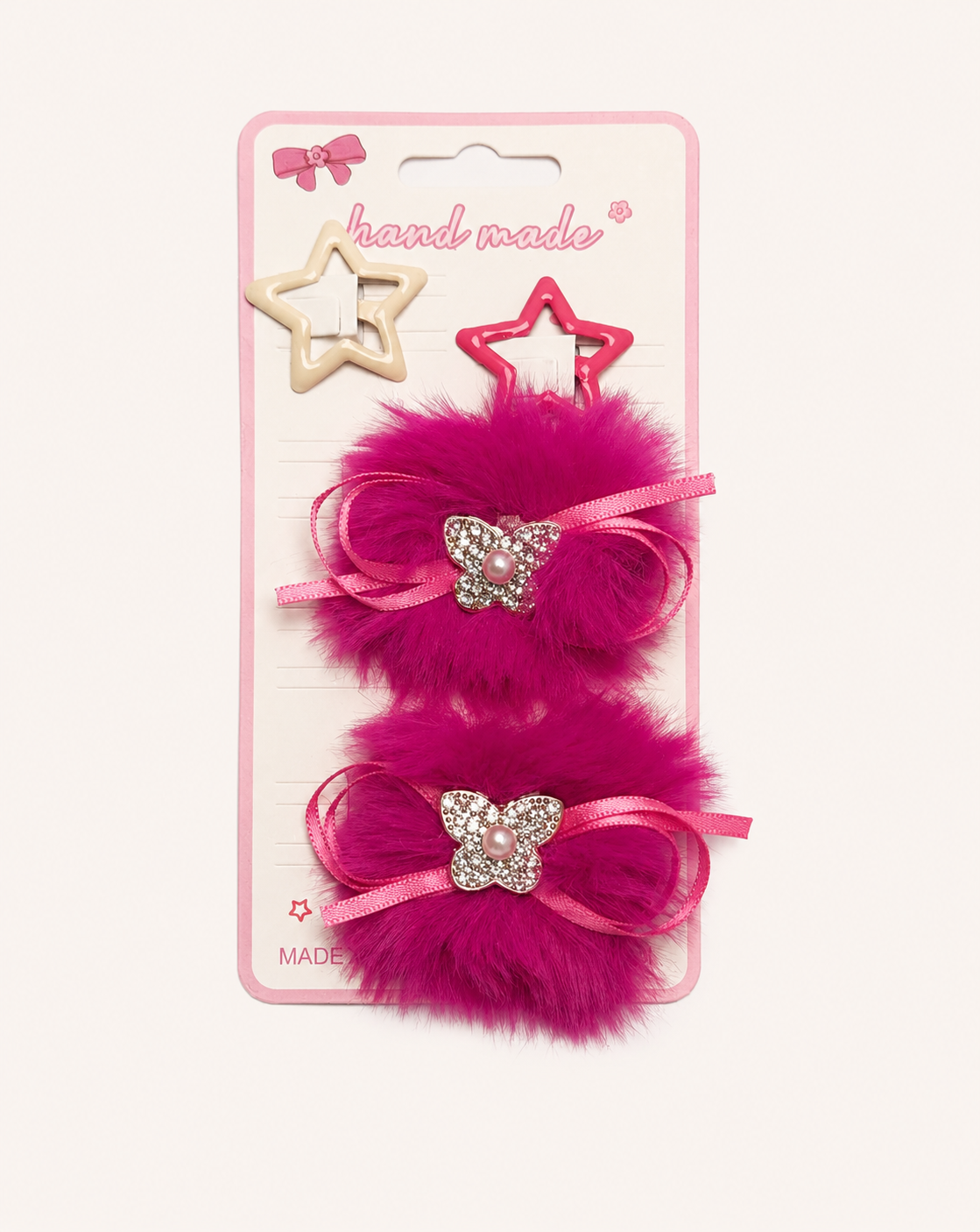 Fluffy Hair Pin 2pcs