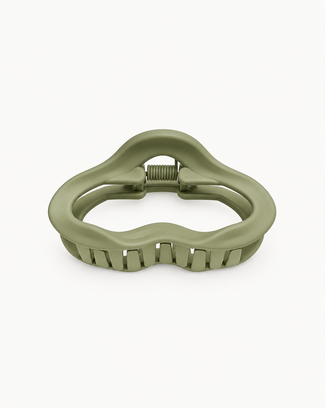 Matte Green Large Hair Claw Clip