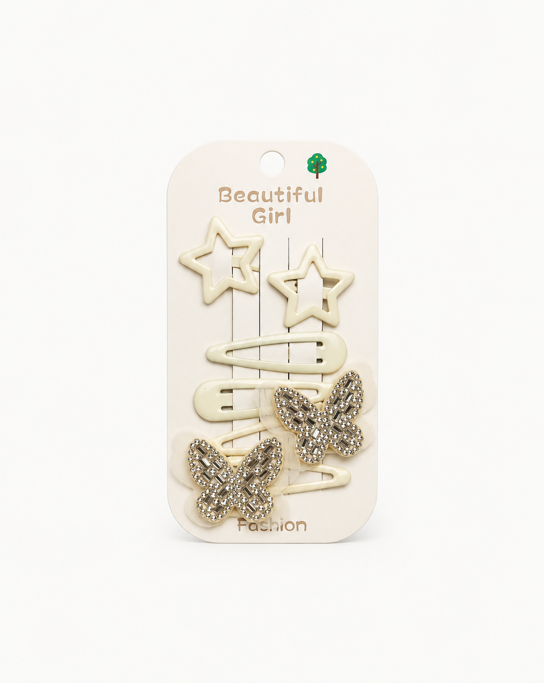 White Hair Pins 6 Piece Pack
