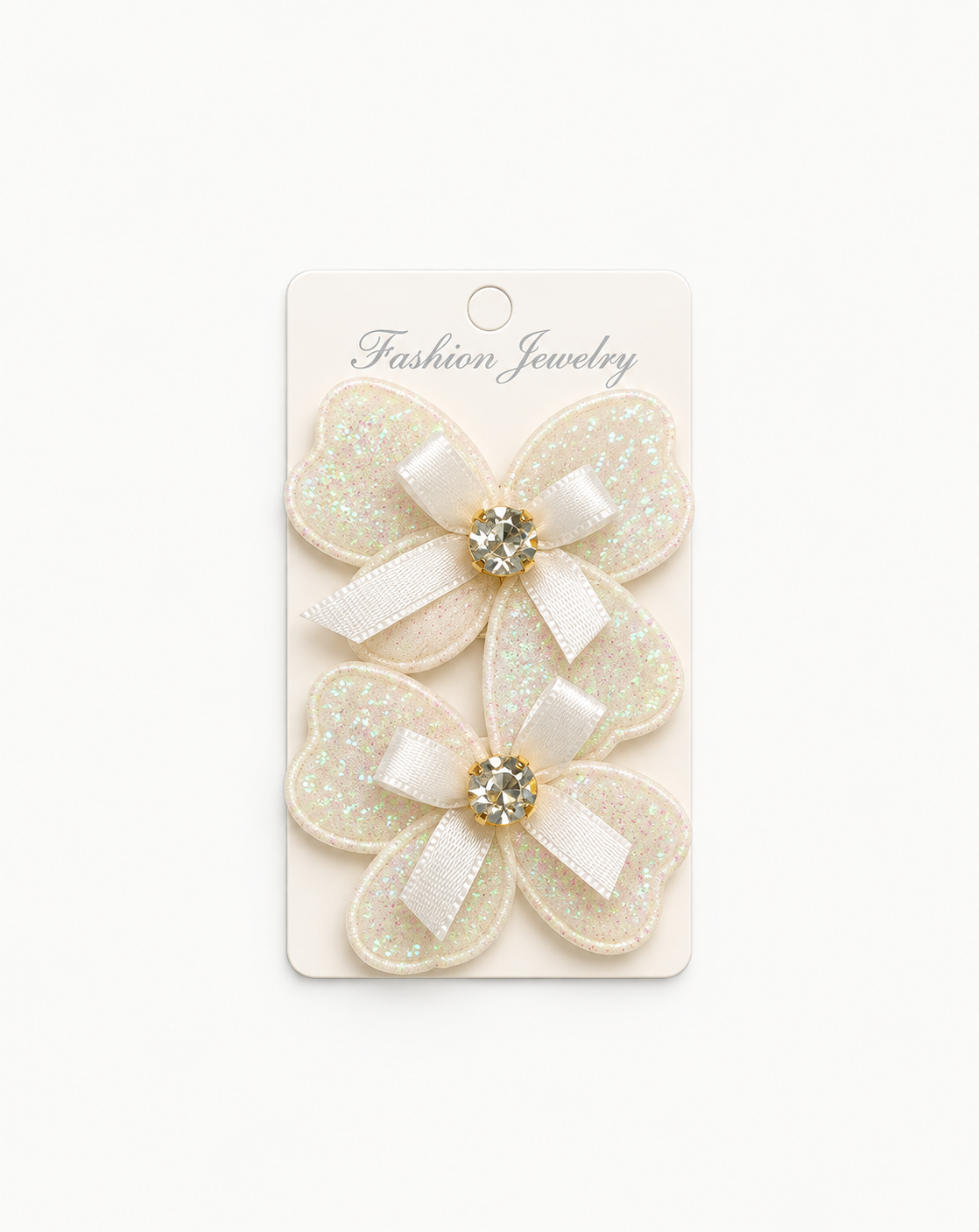 White Butterfly Hair Pin 2Pcs